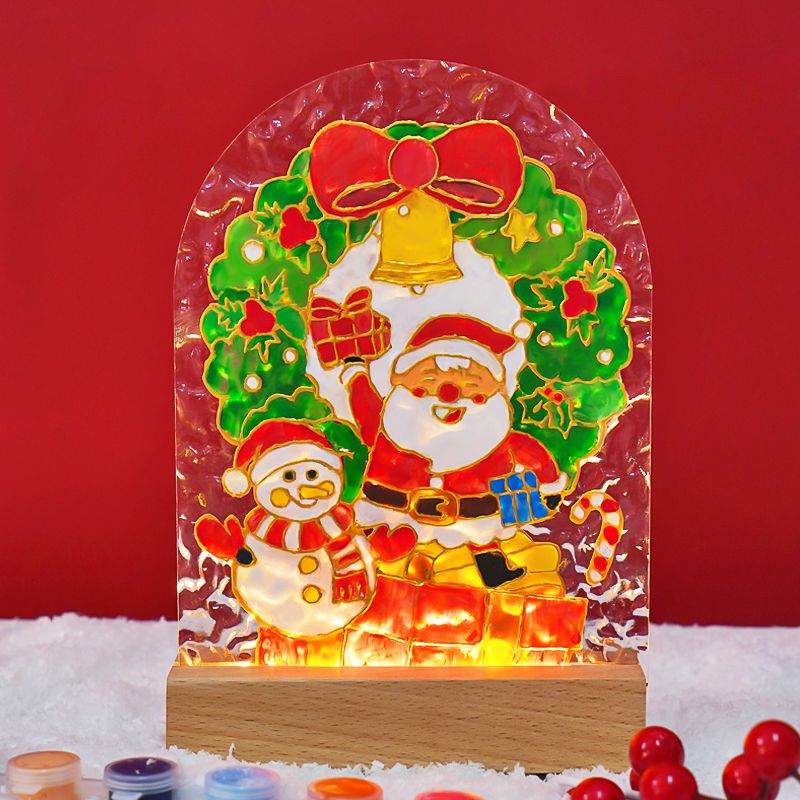 Become creative this holiday season with our Christmas DIY Acrylic Glass Painting with Light Board kit! Perfect for all ages, this vibrant painting set allows you to design stunning glass art illuminated by a built-in LED light board, transforming your creations into festive masterpieces. Get ready to bring joy and sparkle to your home decor with personalized holiday designs that will brighten any celebration!