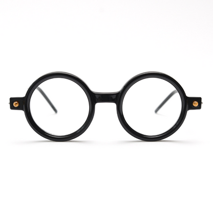 MieMie PRO001 Steampunk Round Prescription Glasses— made from Plate material, suitable for various face shapes, and designed for both men and women. Lightweight and style. In multiple colors: Tortoise, Black, Green, Grey