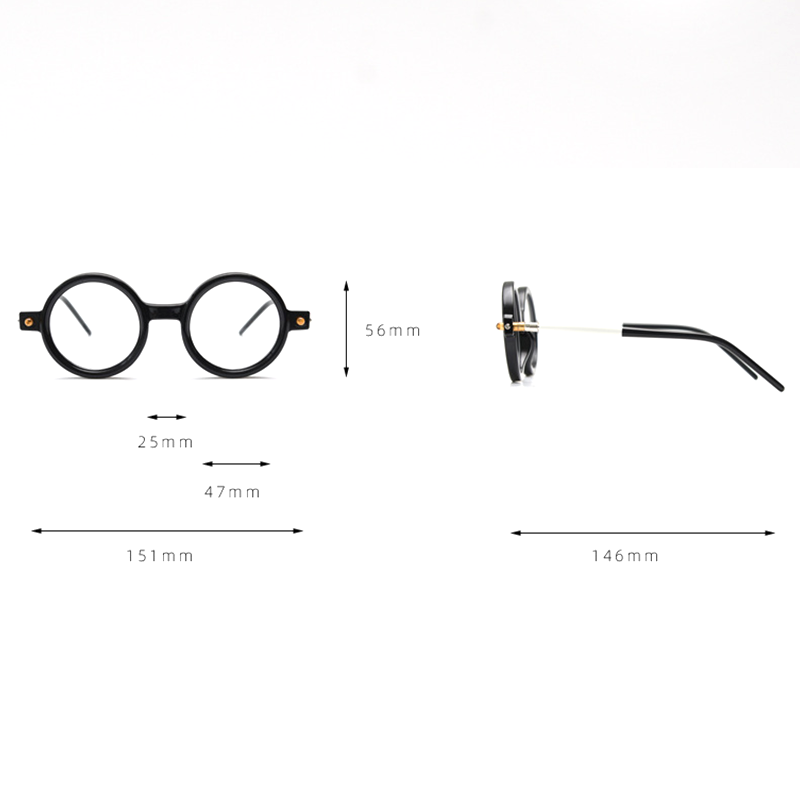 MieMie PRO001 Steampunk Round Prescription Glasses— made from Plate material, suitable for various face shapes, and designed for both men and women. Lightweight and style. In multiple colors: Tortoise, Black, Green, Grey
