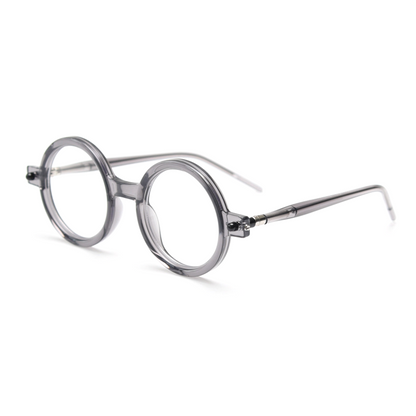 MieMie PRO001 Steampunk Round Prescription Glasses— made from Plate material, suitable for various face shapes, and designed for both men and women. Lightweight and style. In multiple colors: Tortoise, Black, Green, Grey