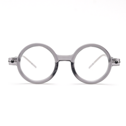 MieMie PRO001 Steampunk Round Prescription Glasses— made from Plate material, suitable for various face shapes, and designed for both men and women. Lightweight and style. In multiple colors: Tortoise, Black, Green, Grey
